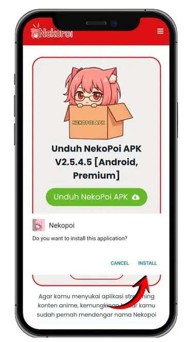 Unduh APK Nekopoi Langkah 3