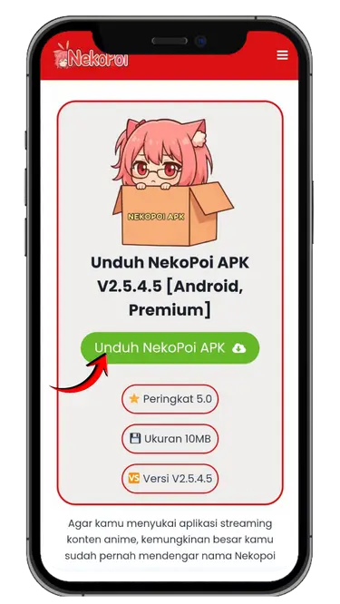 Unduh Nekopoi APK Langkah 1